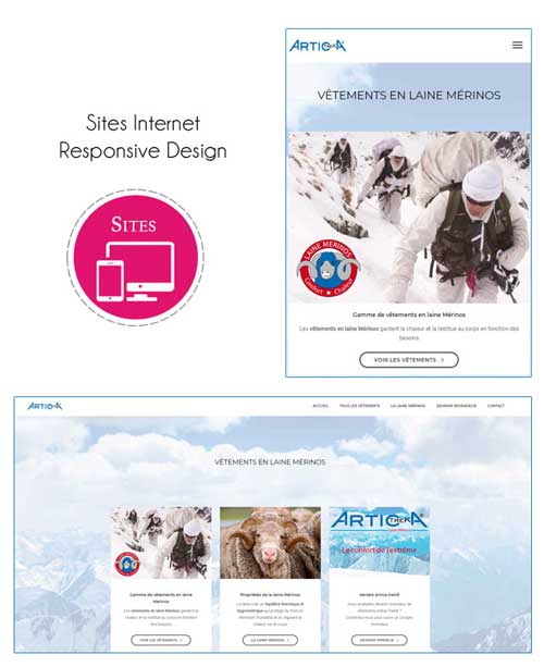 Sites Internet Responsive design - Mobile friendly