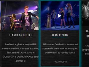 creation du site web de musique