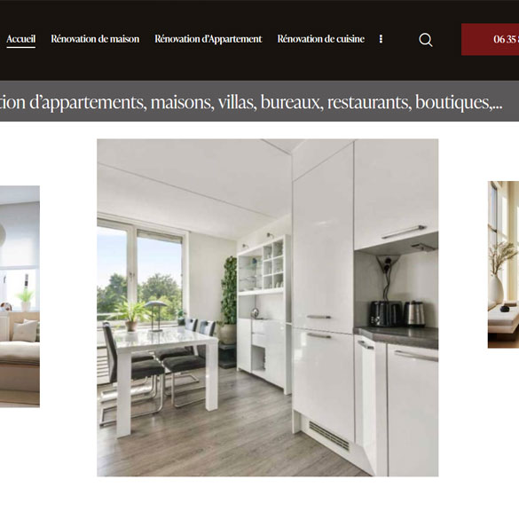 creation site Web rénovation d'appartements et maisons